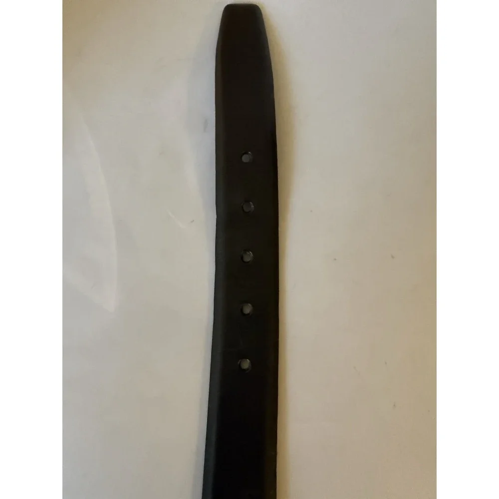 Polo Ralph Lauren Engine-Turned Belt 40/100 Black Italian Leather 2110754-001
